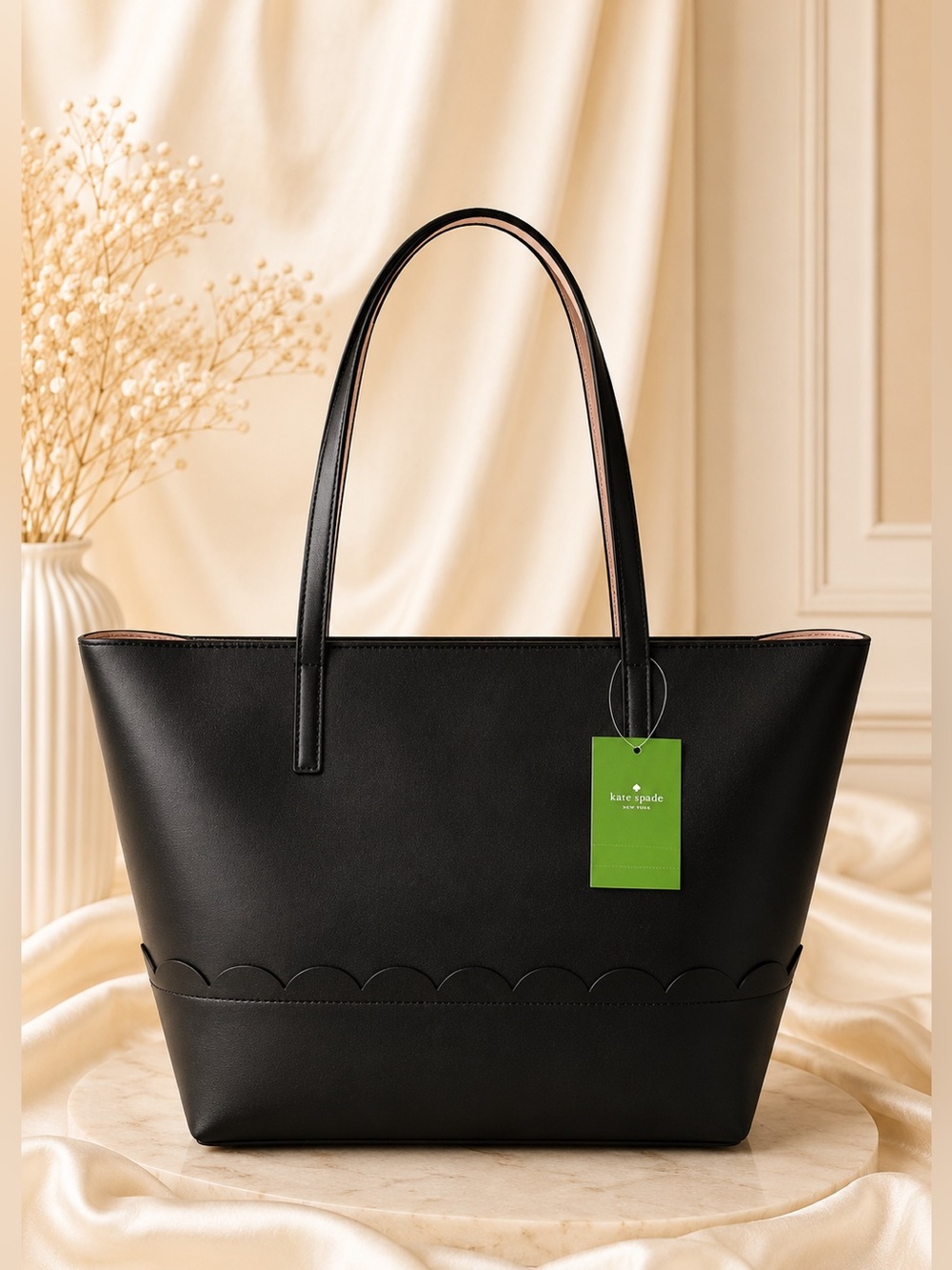 Kate Spade Bradbury Street Lida Black Leather Tote Shoulder Bag WKRU5203 - Picture 4 of 12